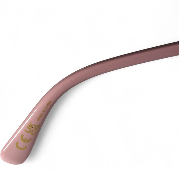 Lele Sadoughi Heart Sunglasses Pink Blush Oversized Gradient Lenses NWOT - Picture 7 of 16